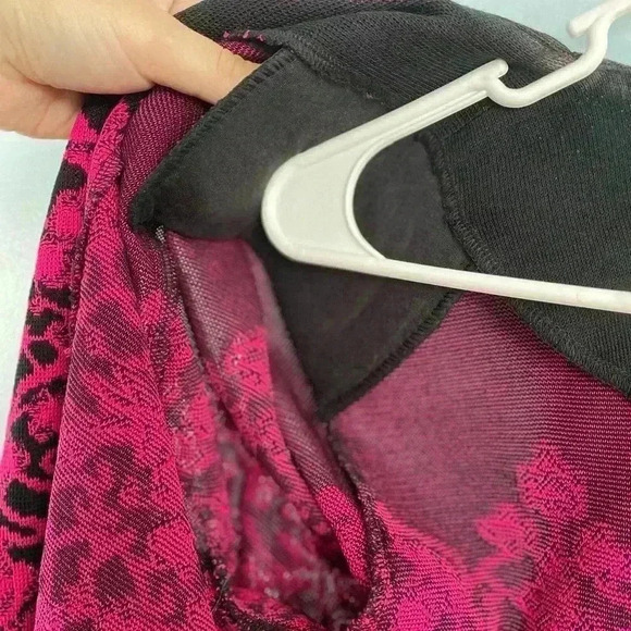 Misook Knit Open Front Jacket Cardigan Topper Medium M Black Pink Preppy Career - Picture 5 of 9